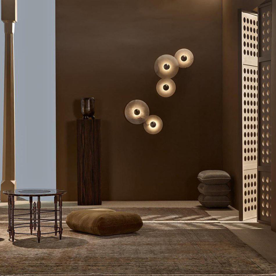 **Runde Alabaster Wandleuchte – Éclairage Élégant pour Ambiance Chic** 3