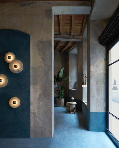 **Runde Alabaster Wandleuchte – Éclairage Élégant pour Ambiance Chic** 5