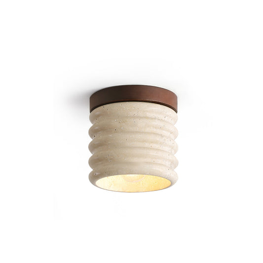 **Vaarnii Travertine Deckenlampe – Éclairage Élégant et Accueillant** 0