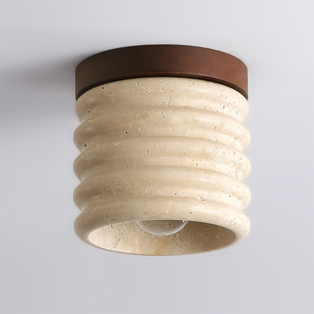 **Vaarnii Travertine Deckenlampe – Éclairage Élégant et Accueillant** 3