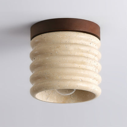 **Vaarnii Travertine Deckenlampe – Éclairage Élégant et Accueillant** 3