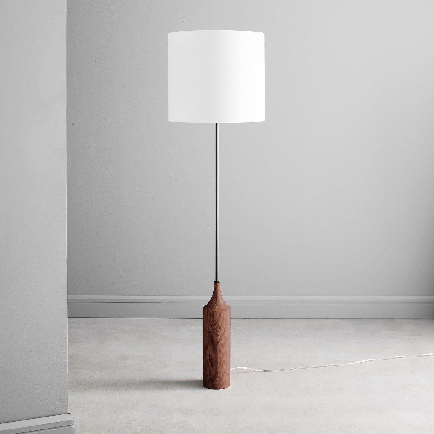 Hudson Wood Base Floor Lamp | 68” Tall, Elegant & Timeless Design