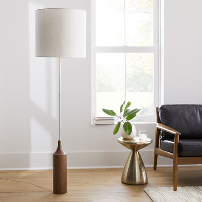 Hudson Wood Base Floor Lamp | 68” Tall, Elegant & Timeless Design