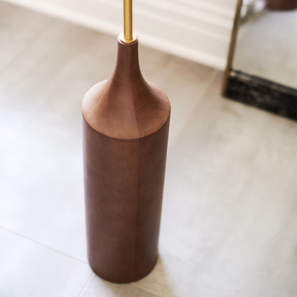 Hudson Wood Base Floor Lamp | 68” Tall, Elegant & Timeless Design